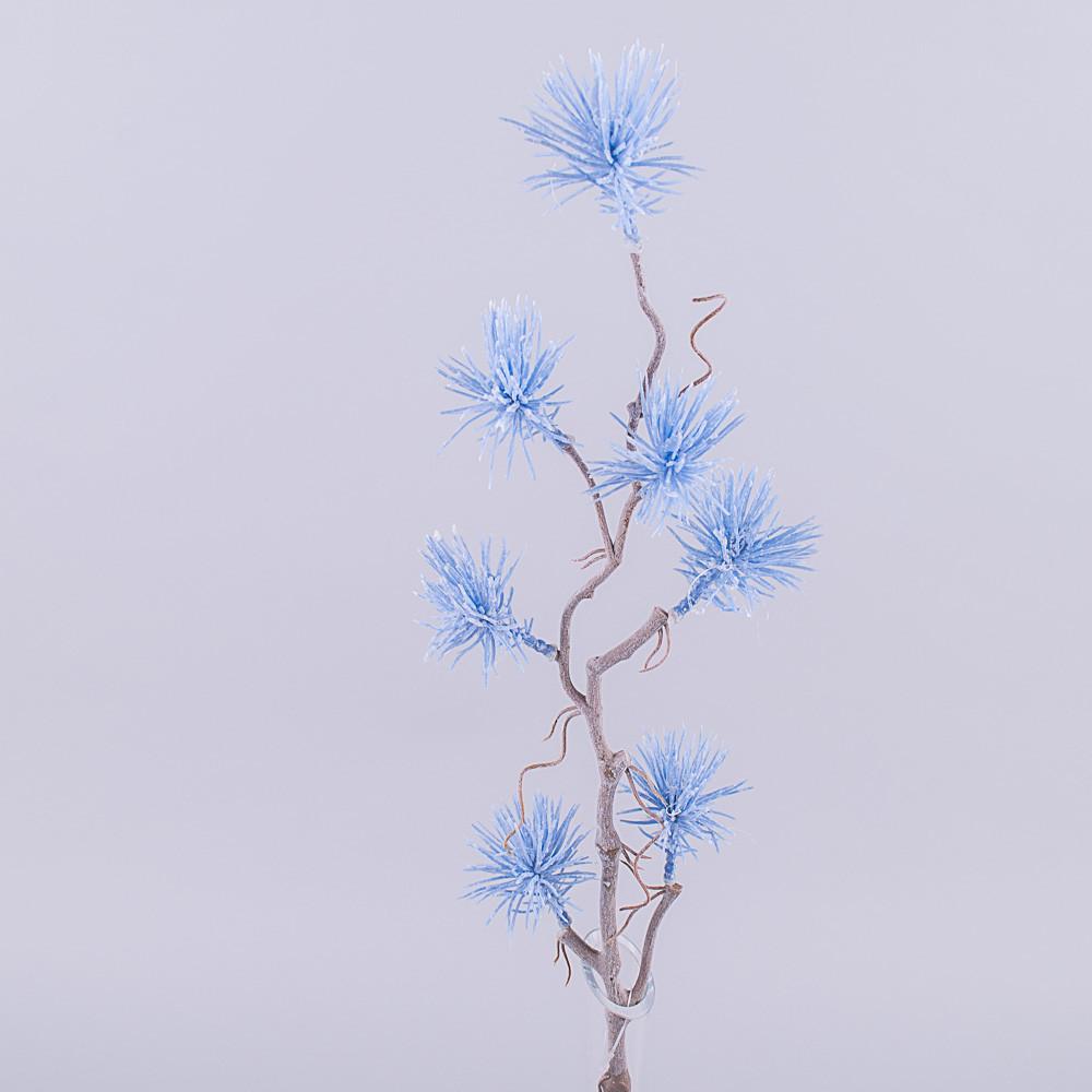 Искусственные цветы Ветка гамамелис латексная Голубой (1234-1)