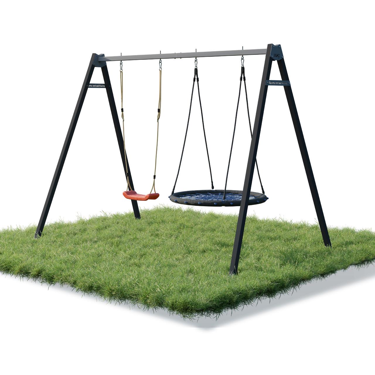 Стойка для подвесных качелей WCG 2 Play Frame с качелями гнездо и пластиковыми качелями (2525808613_tren_2)