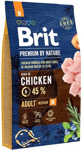 Корм сухой для взрослых собак средних пород Brit Premium Dog M с курицей 8 кг - фото 1