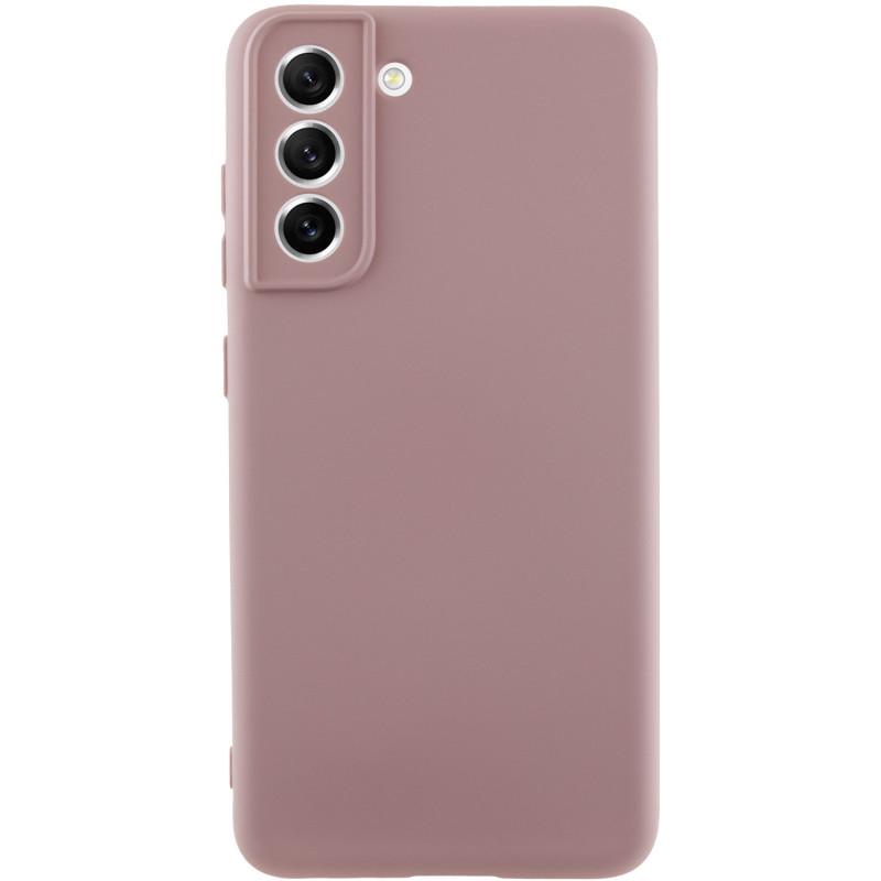 Противоударный чехол Silicone Cover Lakshmi Full Camera (AA) для Samsung Galaxy S22 розовый/Pink Sand