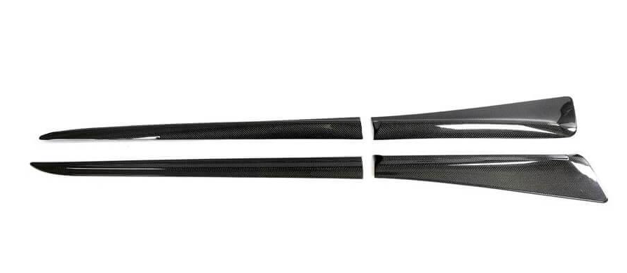 Пороги боковые DDCarbon для Smart 1 2022- натуральный карбон (148359)