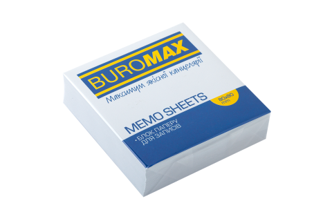 Папір для нотаток Buromax JOBMAX не склеєний 80х80х20 мм Білий (BM,2207) Папір для нотаток Buromax JOBMAX не склеєний 80х80х20 мм Білий (BM,2207)