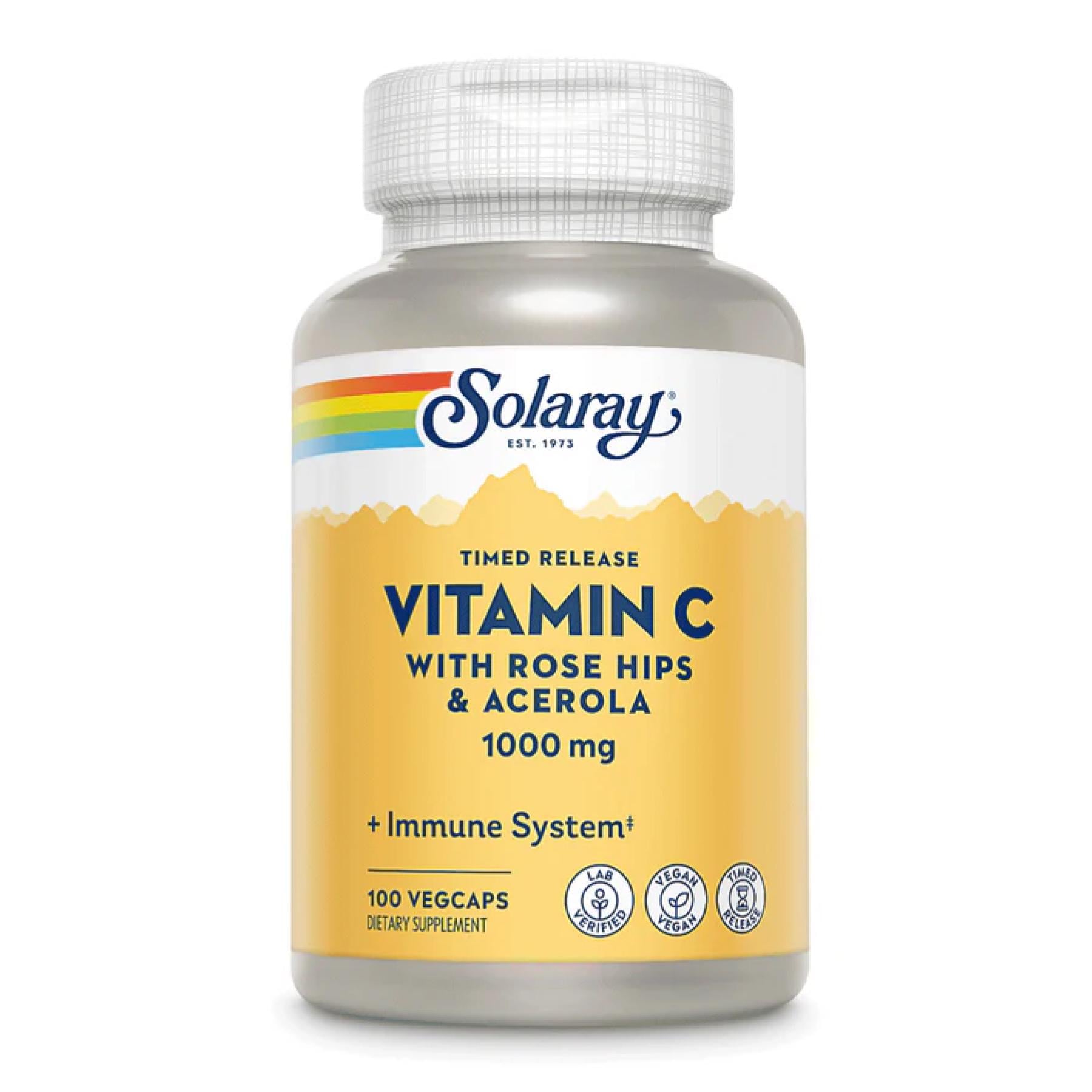 Вітамін C with Rose Hips & Acerola 1000 mg 100 vcaps (2023-10-2390)