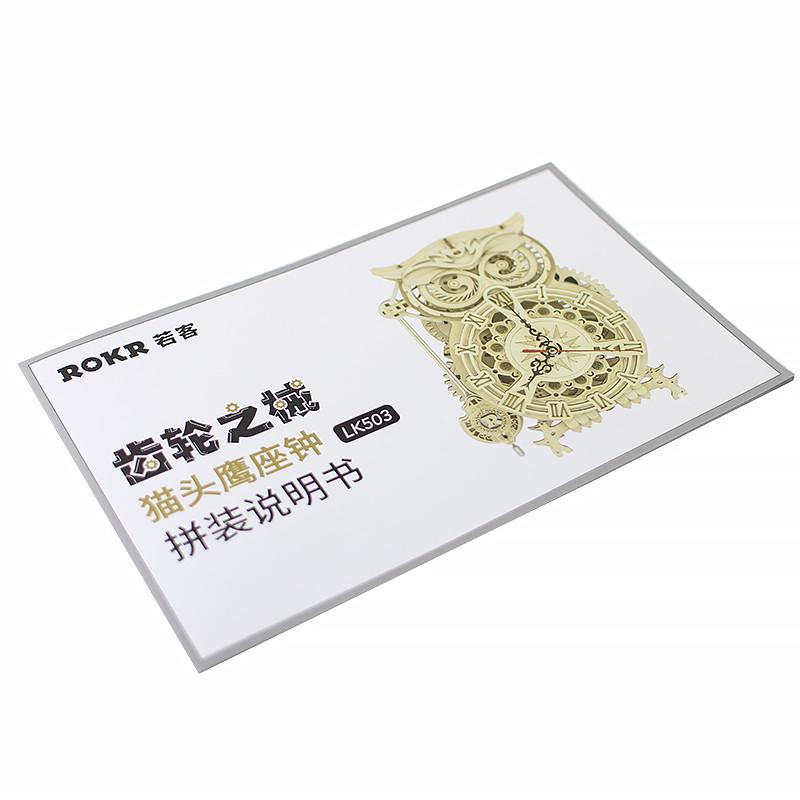 Деревянный 3D конструктор Robotime LK503 Owl Clock - фото 5