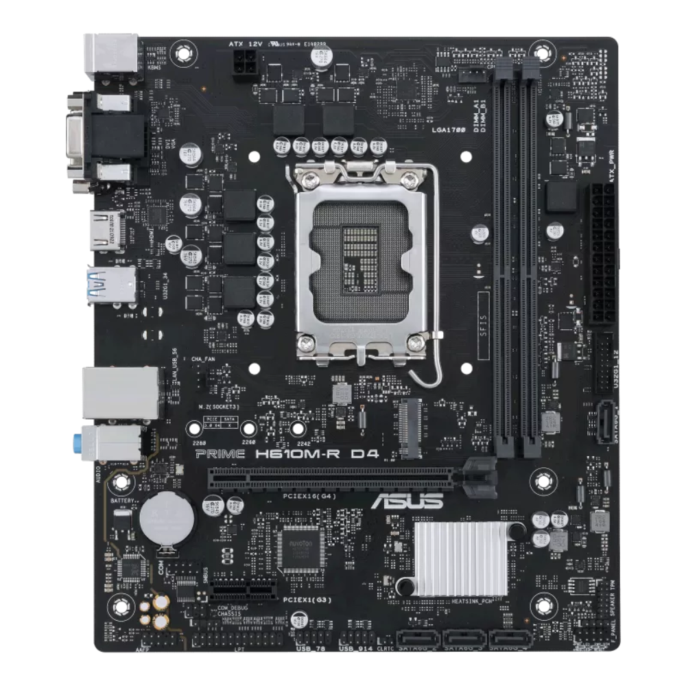 Материнська плата Asus PRIME H610M-R D4-SI (12430233) - фото 2