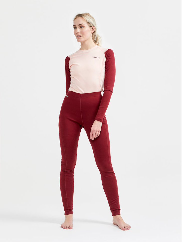 Женский комплект термобелья CRAFT Core Warm Baselayer Set 1909708-488718 XS Rhubarb/Gum - фото 8