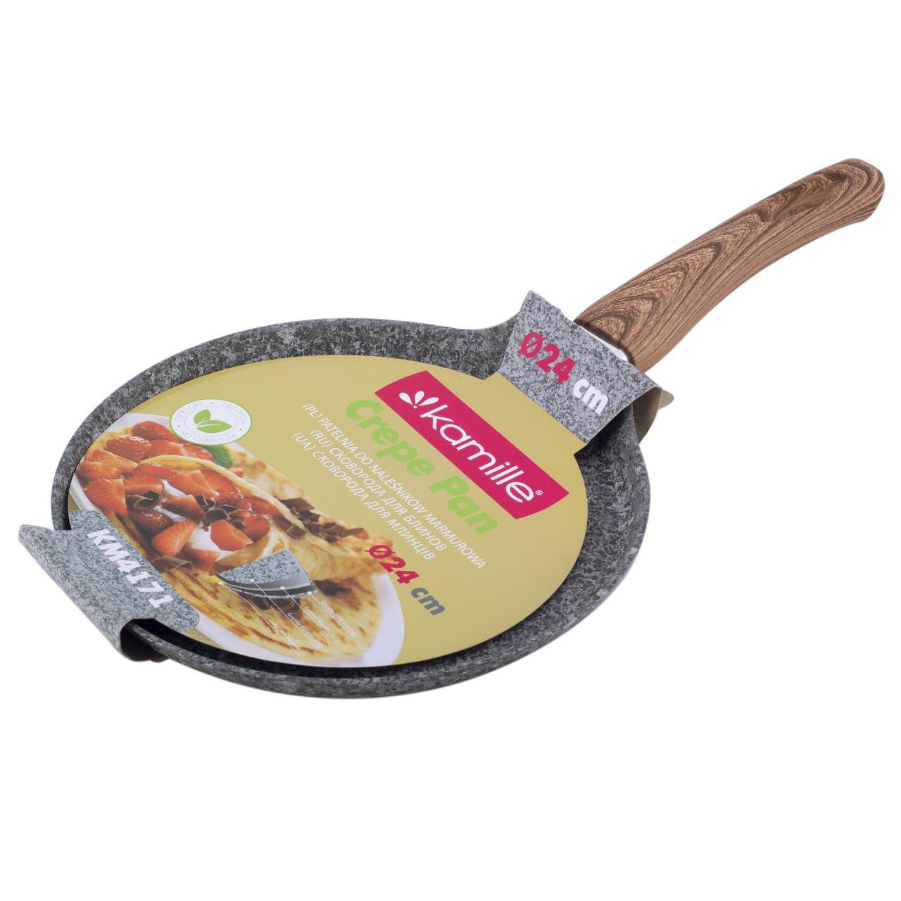 Сковорода для блинов Kamille KM-4171 24 см (104202)
