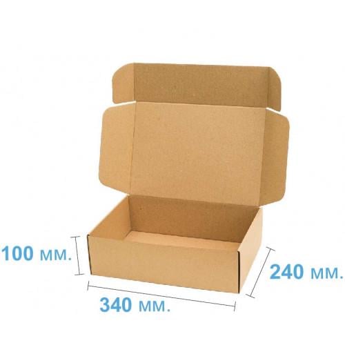 Коробка 340х240х100 Бурый (251) - фото 2 Коробка 340х240х100 Бурый (251) - фото 2