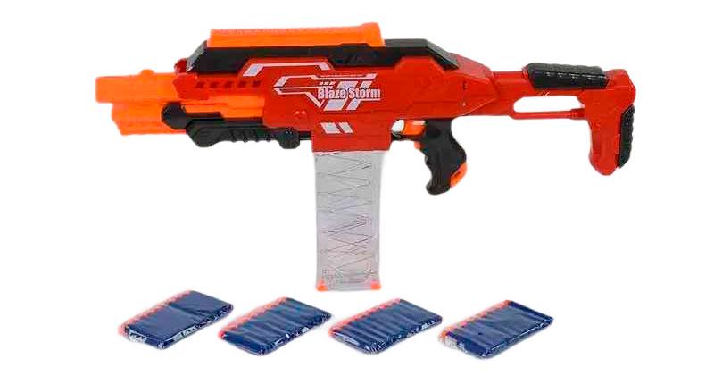 Детское оружие Автомат бластер ZC 7100 пусковой механизм 40 мягких патронов (ZC 7100_allbNM)