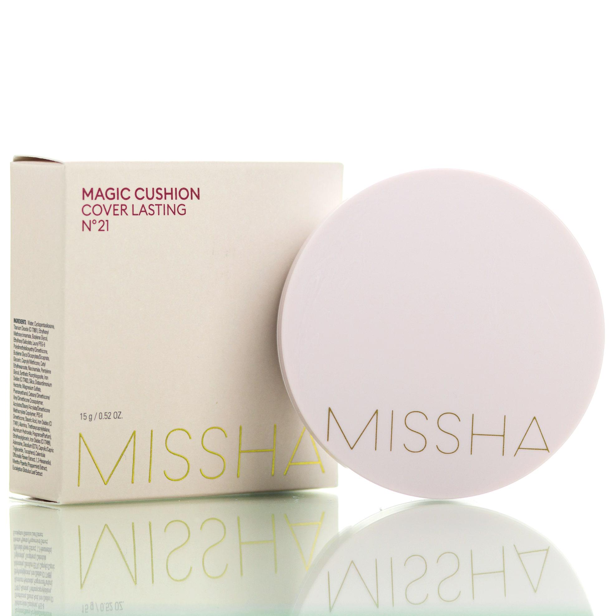 Кушон матуючий для бездоганної шкіри Missha Magic Cushion Cover Lasting SPF50 PA+++ #21 15 мл