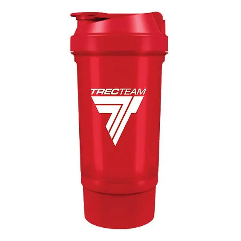 Шейкер с отсеком Trec Nutrition Trec Shaker 500 Travel 500 мл Красный (09407-02)