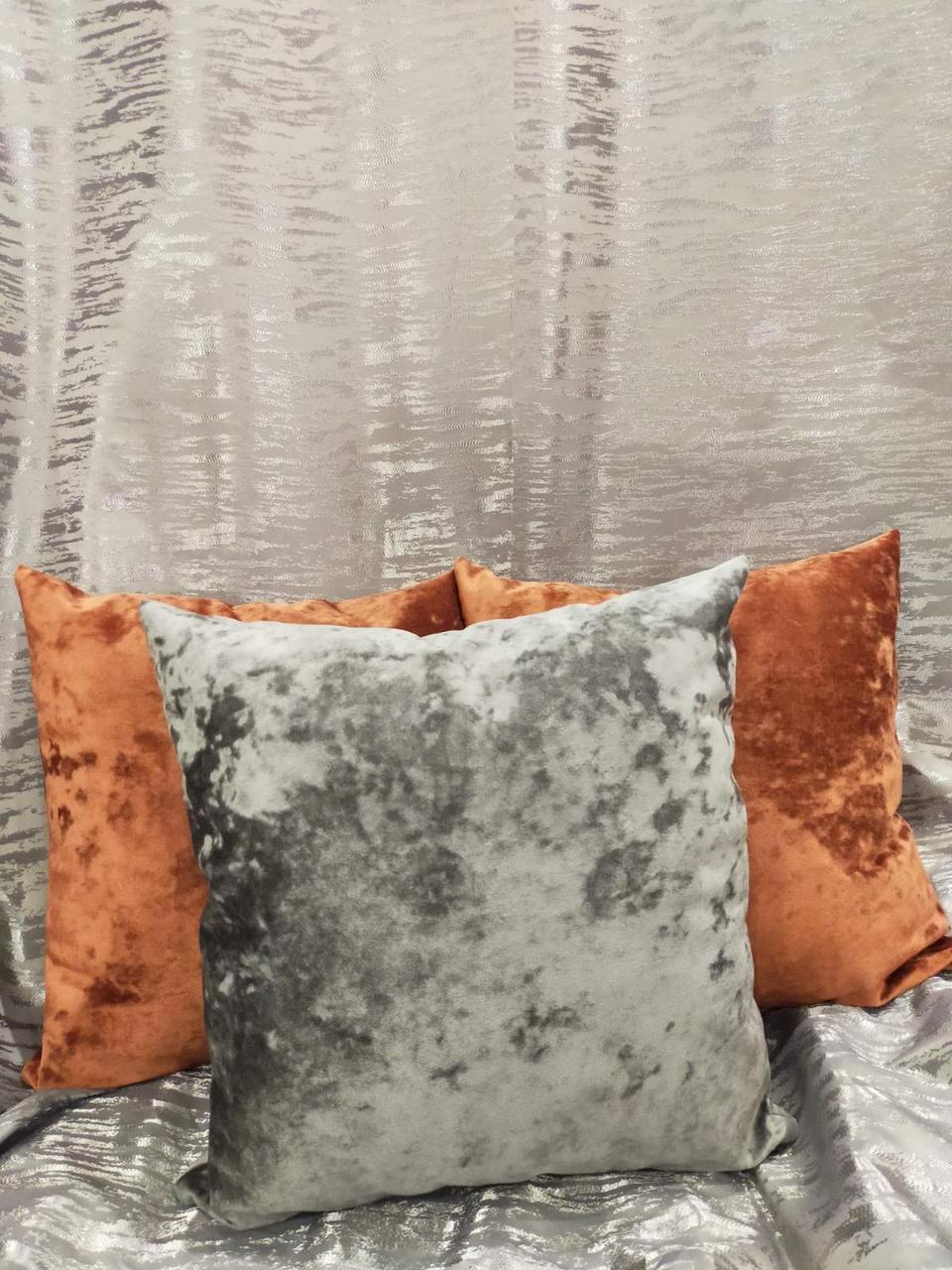 Декоративная подушка квадратная 35x35 см Серый (1546239738) - фото 2 Декоративная подушка квадратная 35x35 см Серый (1546239738) - фото 2