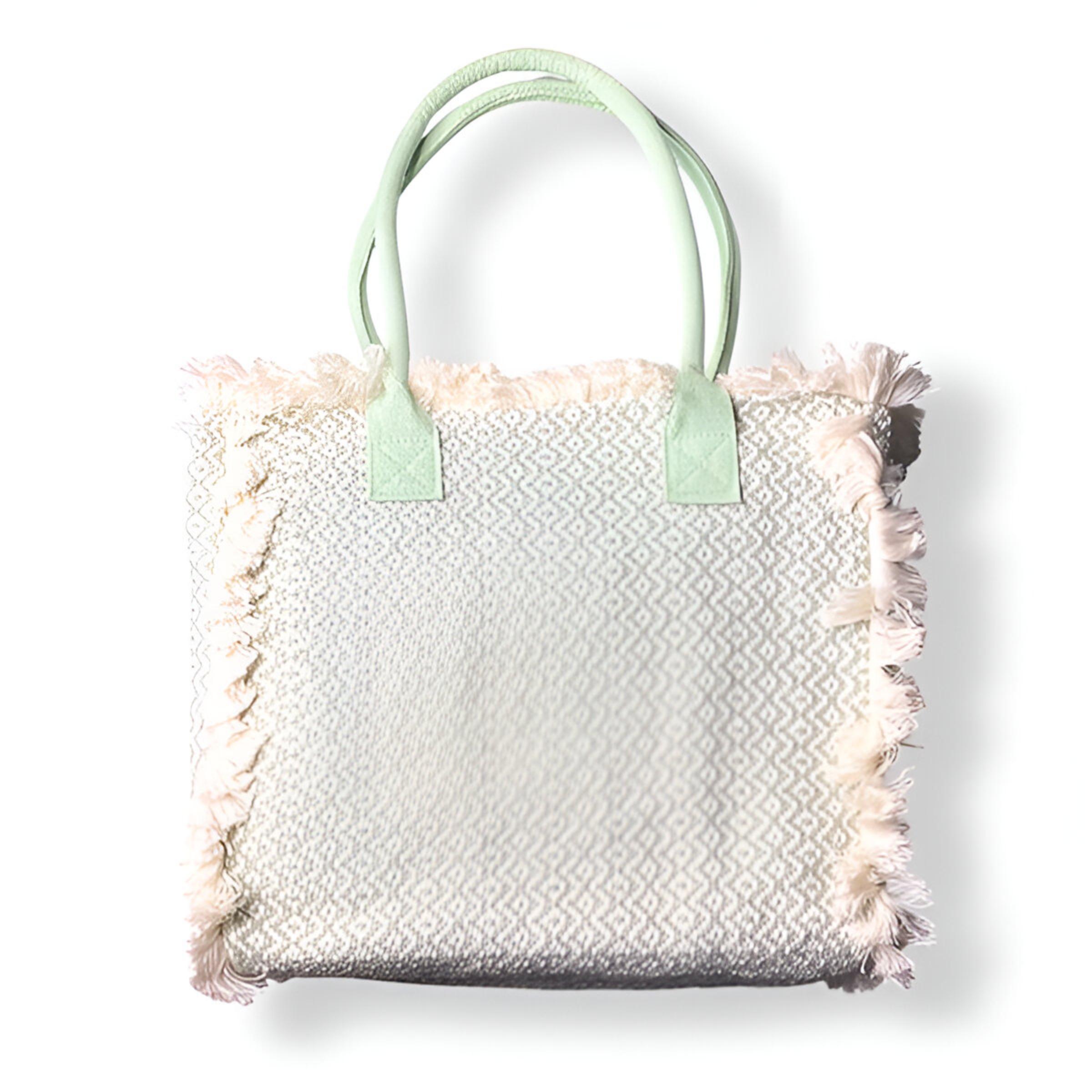 Сумка-шопер большая с бахромой Зеленый (24-500) Сумка-шопер большая с бахромой Зеленый (24-500)