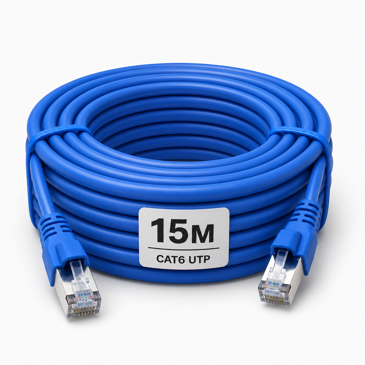 Патч-корд Gear 15 м Cat6 UTP CCA RJ45 LAN Синий (884052м)