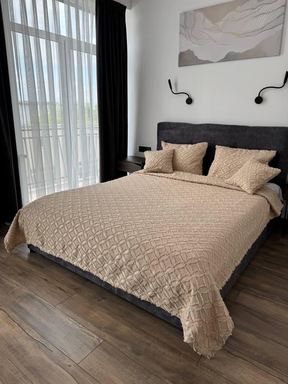 Покрывало Фрея 220x250 см Бежевый (21621-4-220x250cm) - фото 2