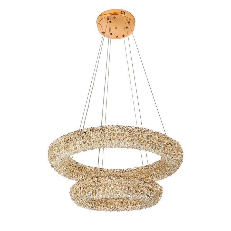 Люстра 7897200 600/400 GD 80W з пультом Золотий