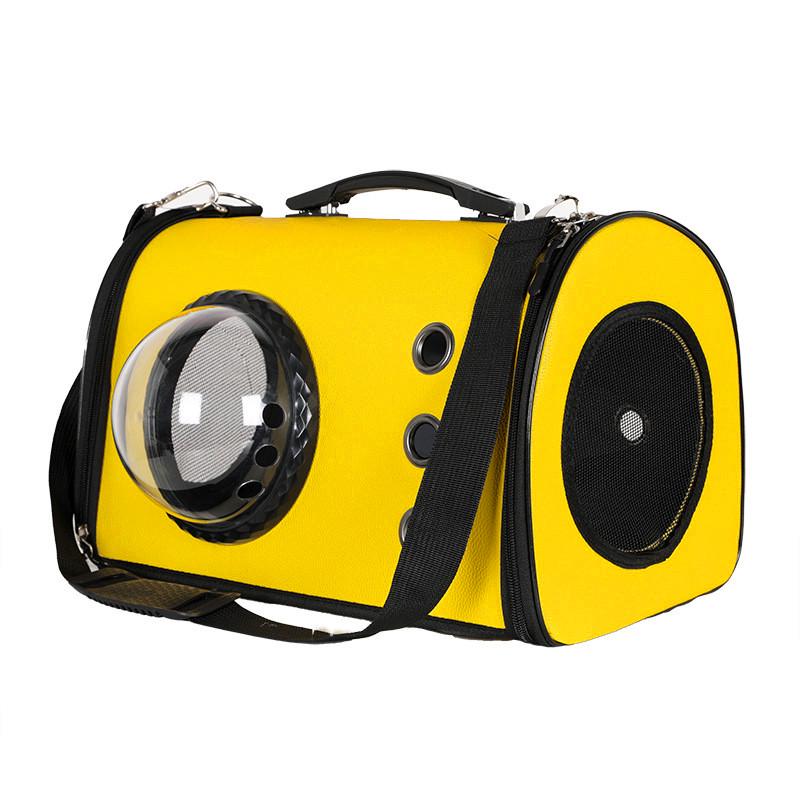 Сумка для перенесення домашніх тварин CosmoPet CP-19 з ілюмінатором 43x29x23 см Yellow (3_04855) - фото 1