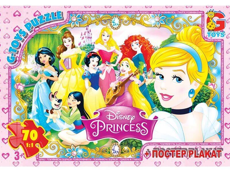 Пазли G-Toys "Принцеси Дісней" 70 деталей (PD74)