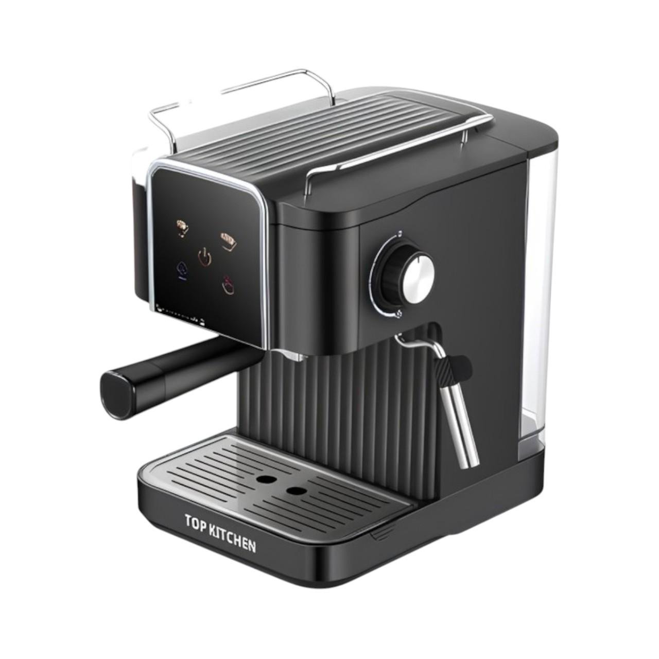 Кавоварка для меленої кави Top Kitchen ТК00217 з капучинатором та сенсорним дисплеєм 1500 Вт 1,8 л (є301)
