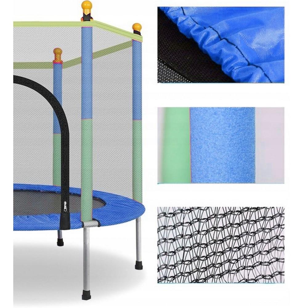 Батут-манеж детский Atleto KRB01 с сеткой 140 см Синий (14-76-21000142) - фото 3 Батут-манеж детский Atleto KRB01 с сеткой 140 см Синий (14-76-21000142) - фото 3