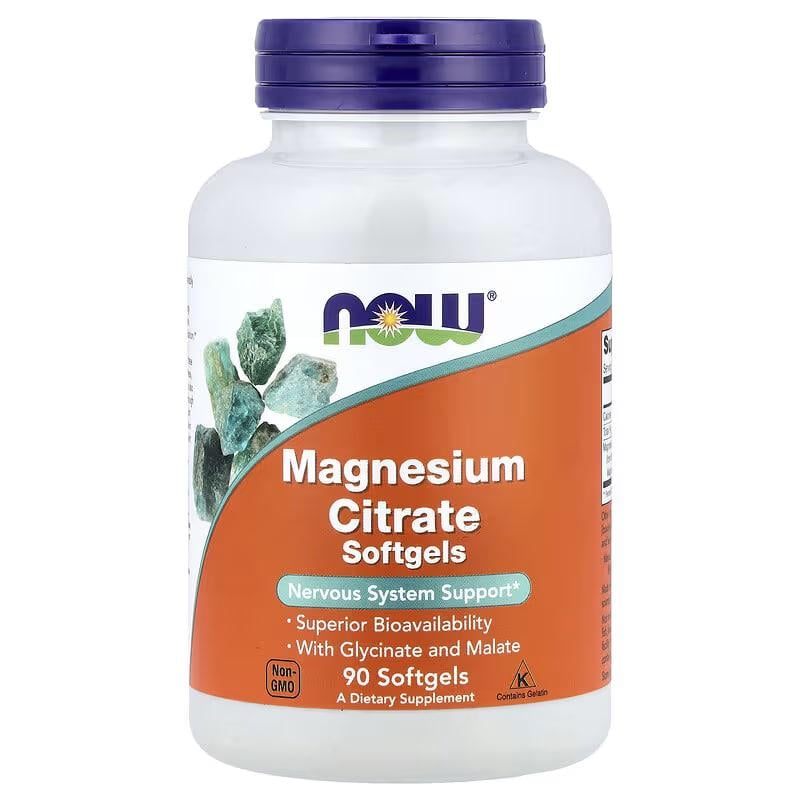 Магний цитрат Now Foods Magnesium Citrate 90 капсул