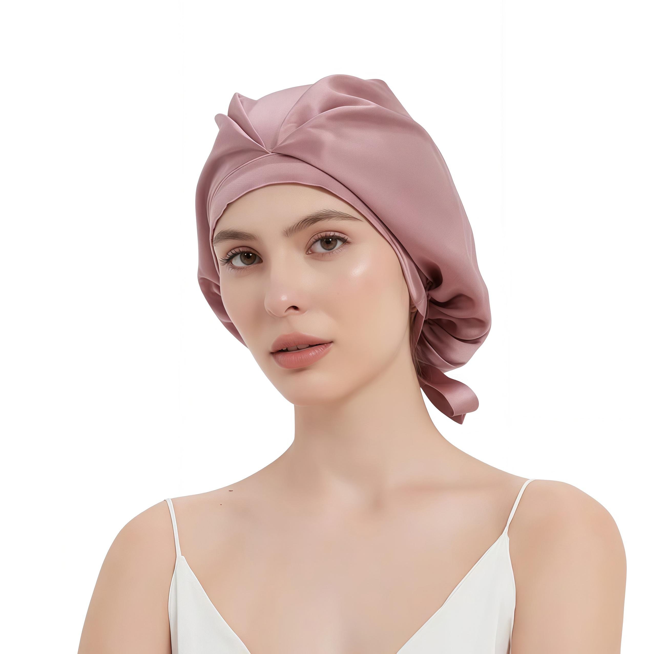 Шапочка ночная из шелка для защиты волос во время сна Античная роза (2367787)