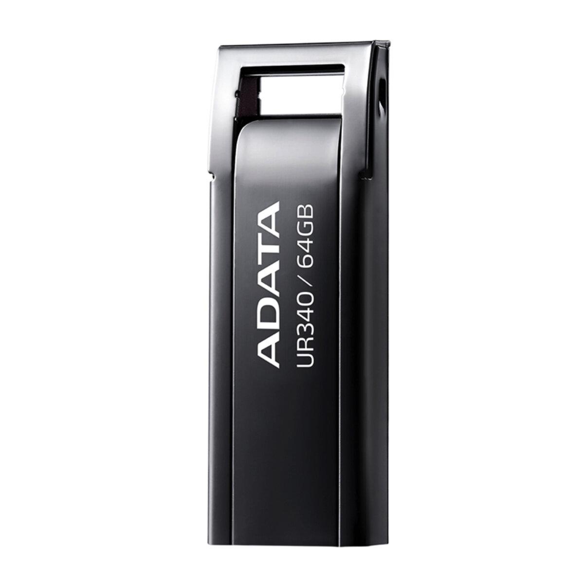 Флеш-память USB ADATA USB 3.2 UR340 64 Gb Black (585166) - фото 3