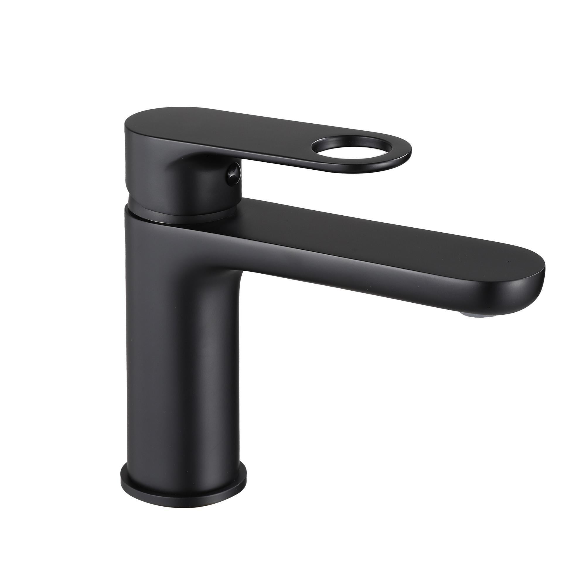 Смеситель для раковины Qtap Jay QTJAY270BLM45545 Black Matt (SD00051669)