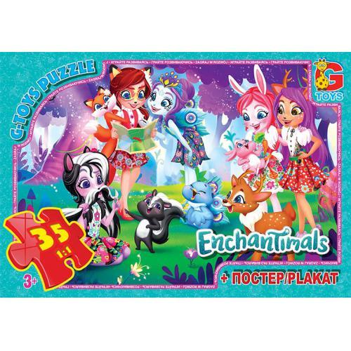 Пазли ТМ G-Toys із серії Enchantimals 35 ел. (EA200)