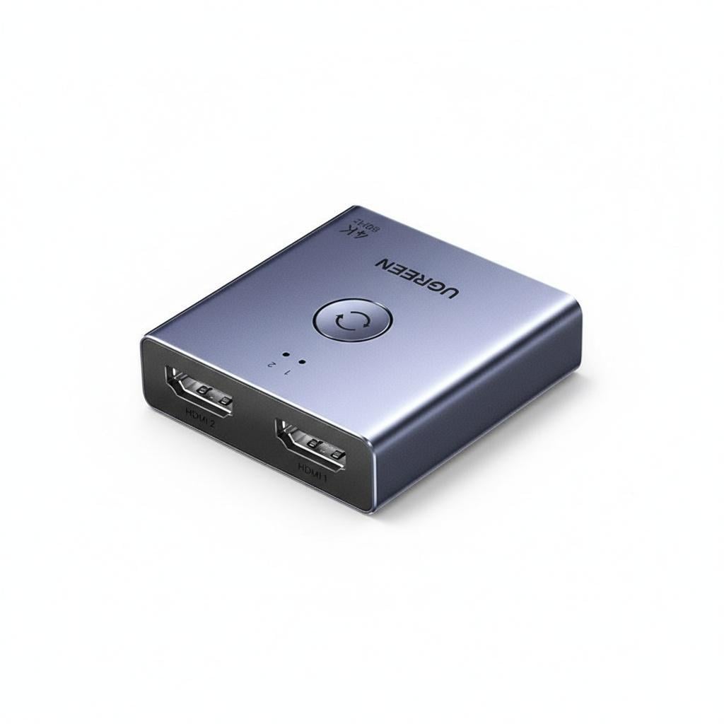Перемикач HDMI двонаправлений UGREEN AW501 2в1/4K/60 Гц Темно-сірий (55006)