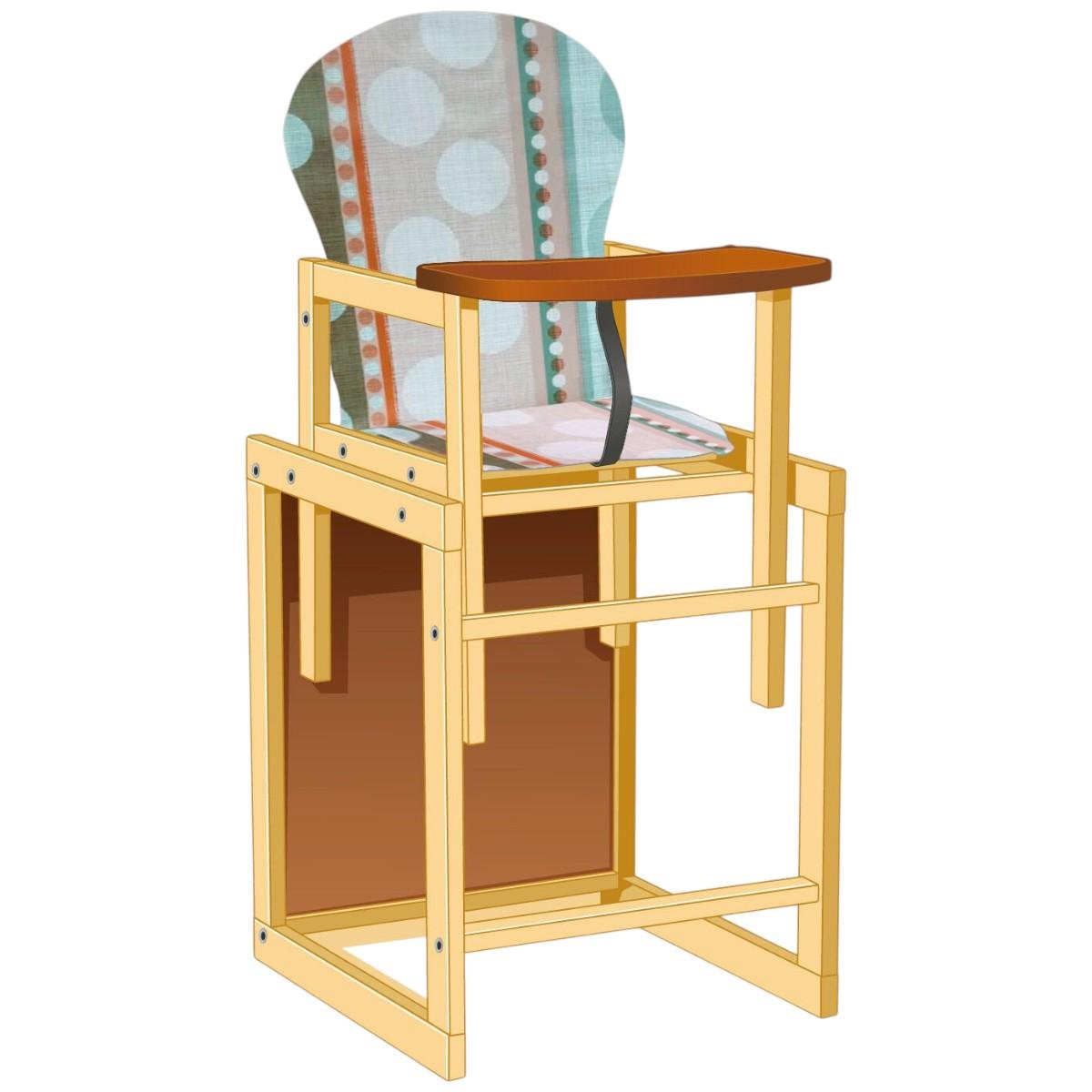 Стульчик для кормления Мася Круги (№1224) Стульчик для кормления Мася Круги (№1224)