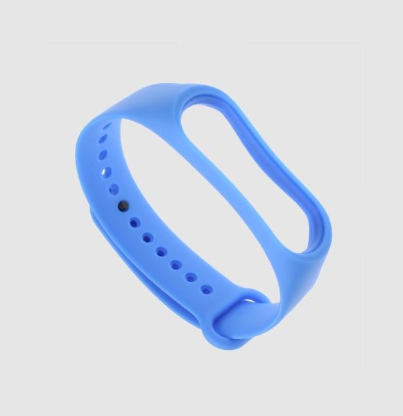Ремешок для смарт-часов Xiaomi Mi Smart Band 6/5 силиконовый Темно-голубой (2419P)