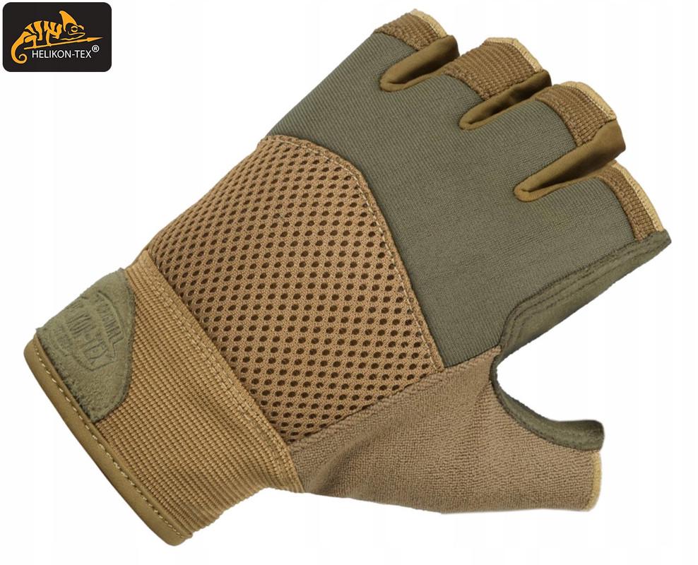 Перчатки короткопалые HELIKON-TEX Half Finger Mk2 Gloves - Olive Green/Coyote A XL Оливковый/Койот (RK-HF2-NE-0211A-B06-XL) - фото 3