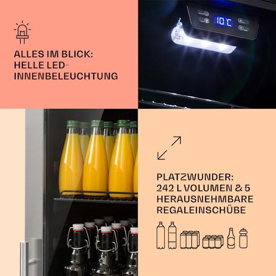 Холодильник-вітрина KLARSTEIN Beersafe 7XL 242 л (10033436) - фото 2 Холодильник-вітрина KLARSTEIN Beersafe 7XL 242 л (10033436) - фото 2