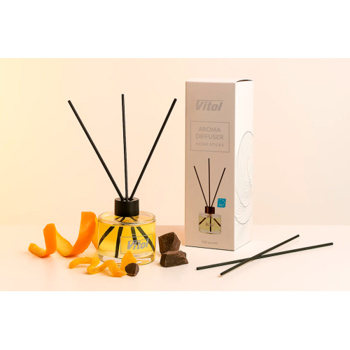 Аромадифузор Vitol Home Sticks Orangettes au Chocolat 130 мл (00000063211) - фото 7 Аромадифузор Vitol Home Sticks Orangettes au Chocolat 130 мл (00000063211) - фото 7