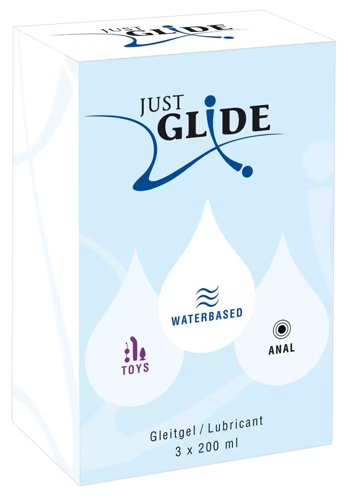 Набір лубрикантів Just Glide прозорий 200 мл 3 шт. Набір лубрикантів Just Glide прозорий 200 мл 3 шт.