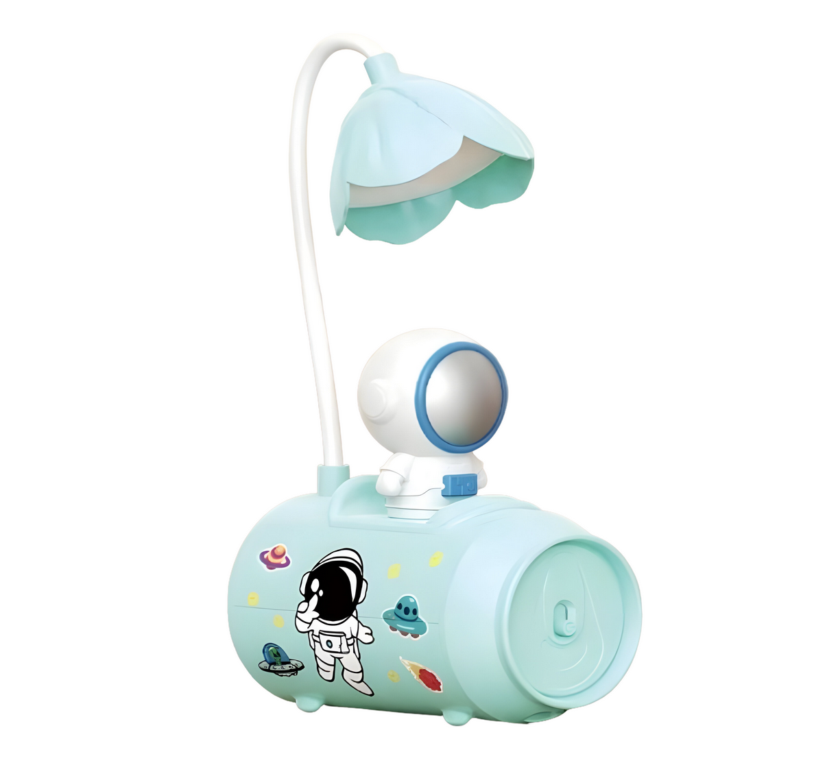 Настольная лампа Космонавт баночка Голубой (348F) Настольная лампа Космонавт баночка Голубой (348F)