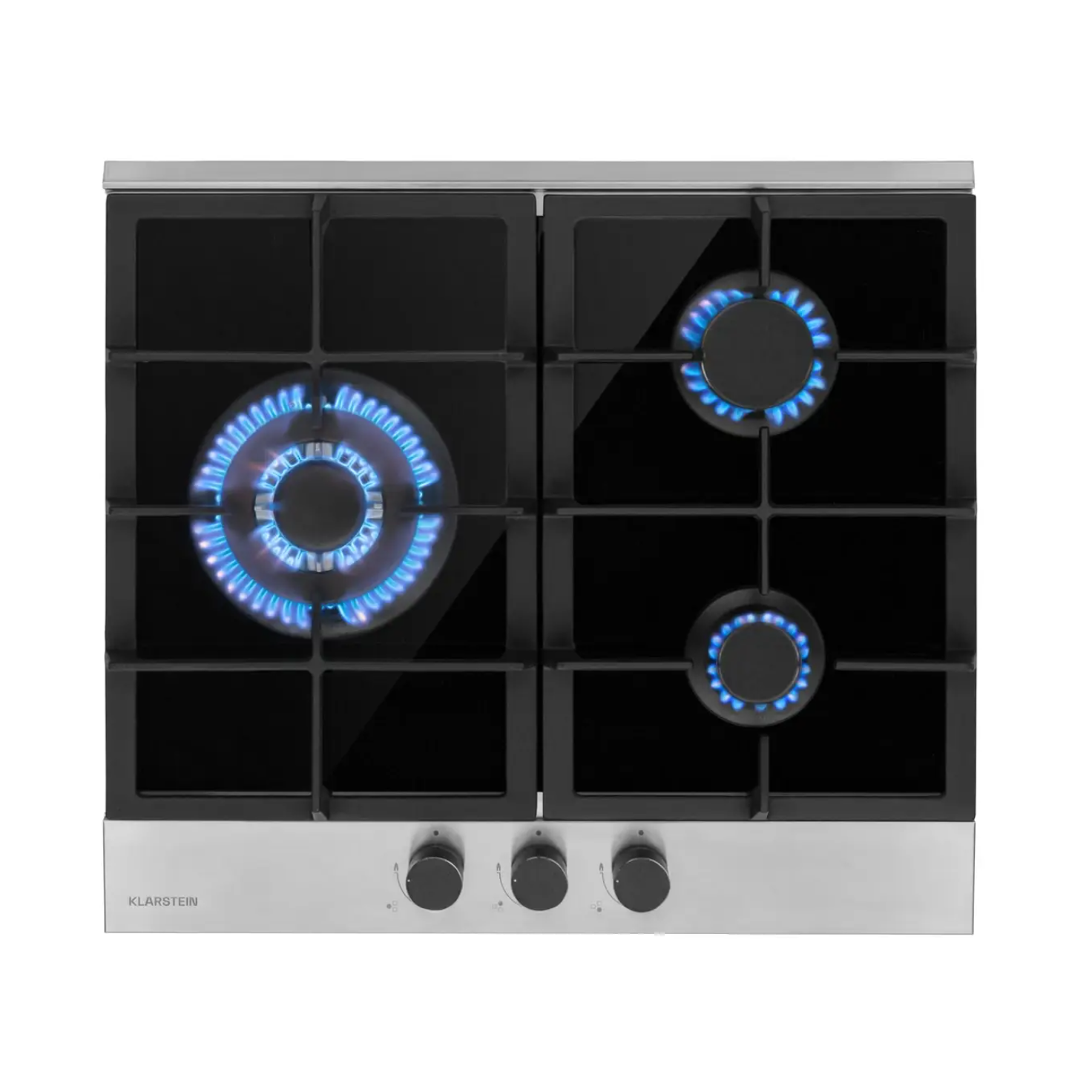 Газовая варочная панель KLARSTEIN Alchemist 60 см 3 конфорки 6,2 кВт Газовая варочная панель KLARSTEIN Alchemist 60 см 3 конфорки 6,2 кВт