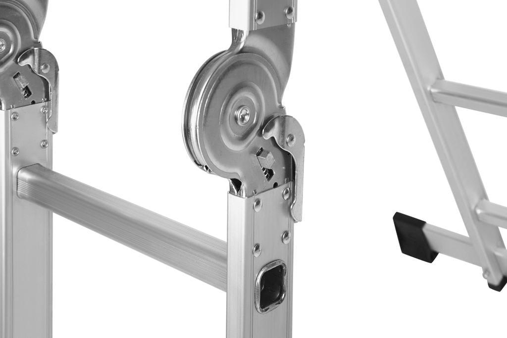 Драбина-трансформер алюмінієва Kraft&Dele KD4070 з платформою для дому саду та ремонту сходинки 4x3 (KD4070) - фото 11