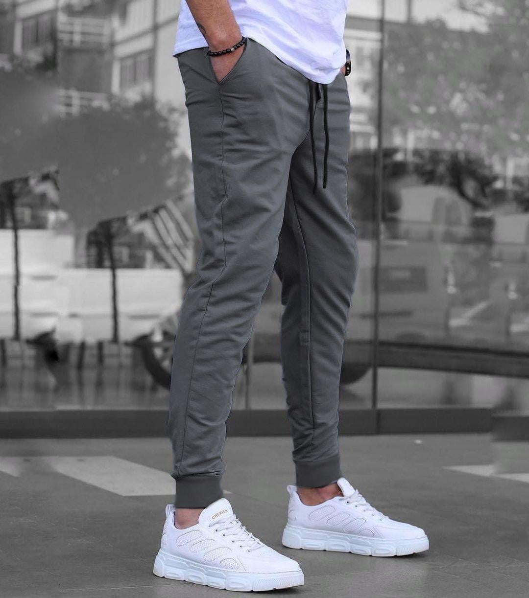 Спортивные штаны мужские Step демисезонные XXL Темно-серый (26457/3/5)