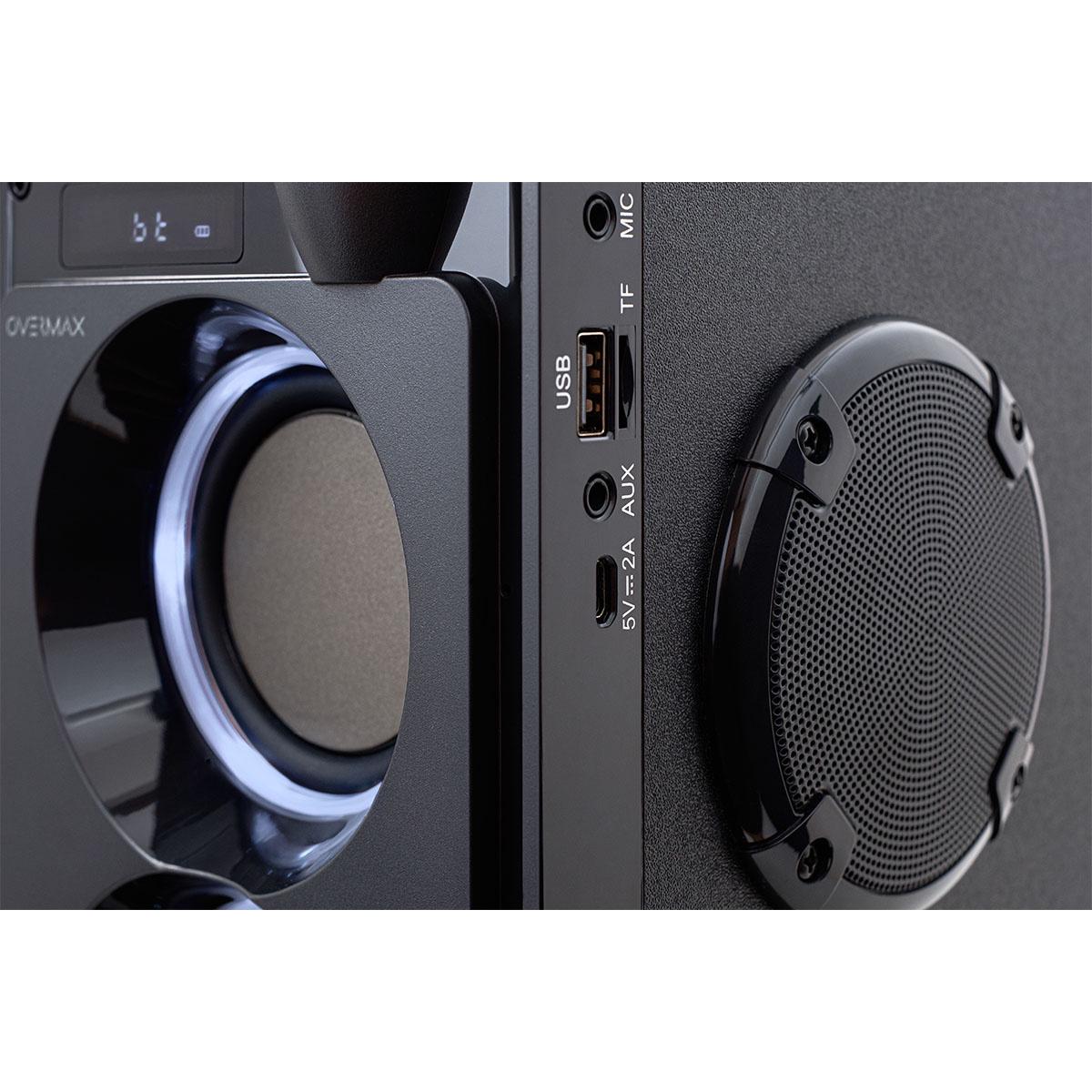 Колонка беспроводная Overmax SoundBeat 5.0 Bluetooth + FM 20 Вт (29321) - фото 5