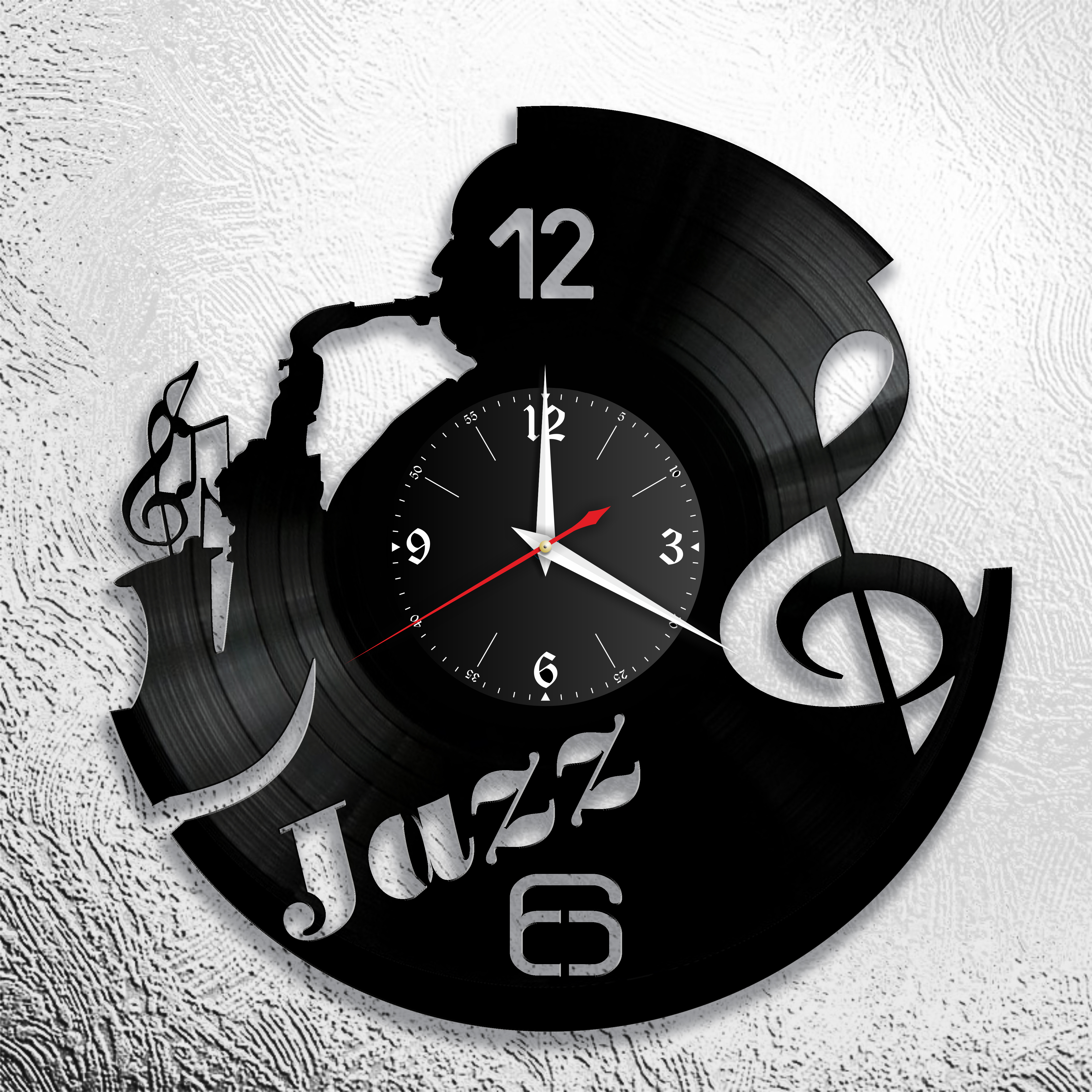 Часы настенные Джаз 0792 из виниловой пластинки