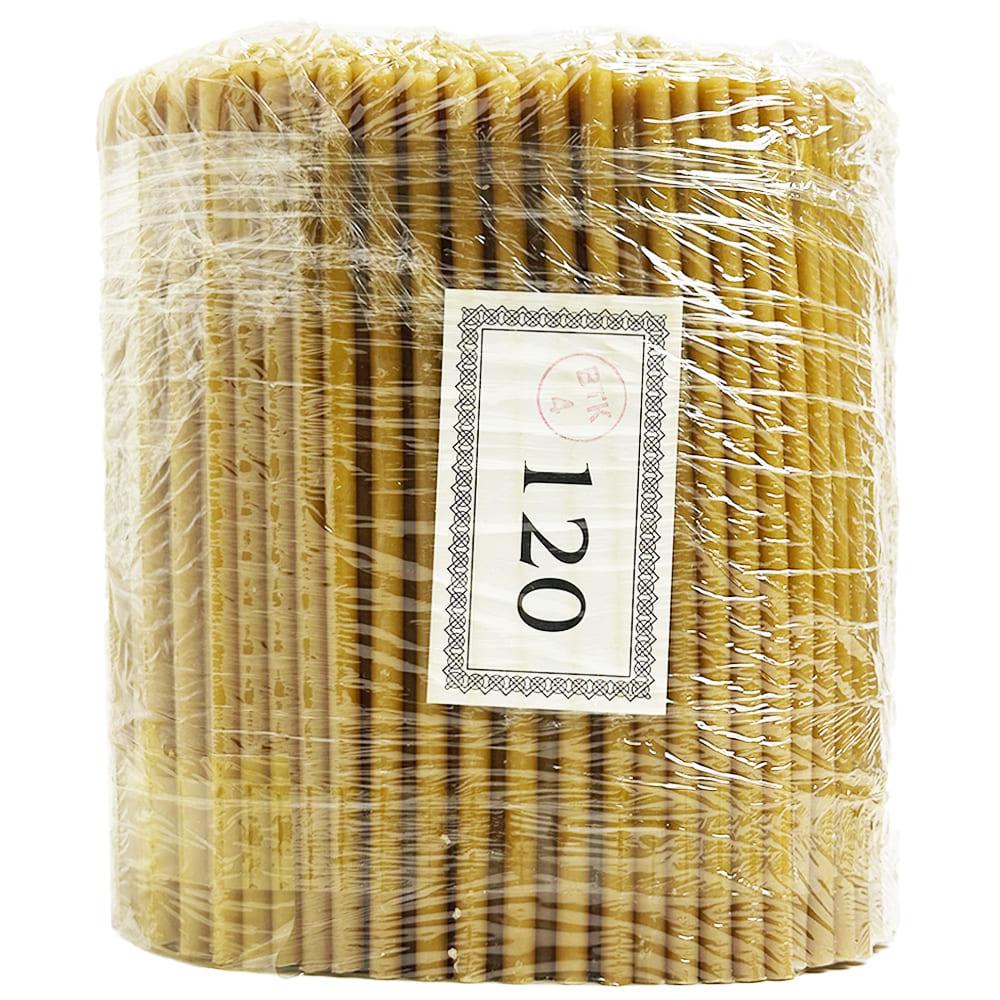Свеча парафиновая темная №120 2 кг 15,5 см 600 шт. (120пт2)