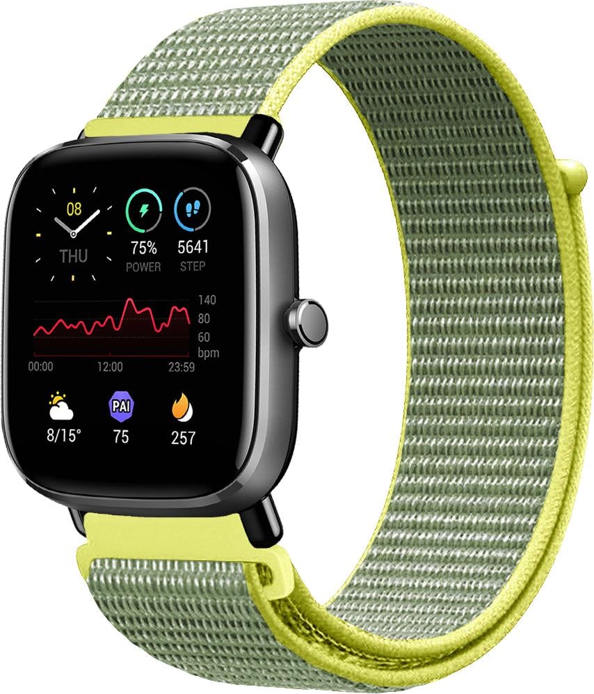 Ремешок нейлоновый Sport Loop для Amazfit GTS 2 mini Gray/Yellow (14424-63) Ремешок нейлоновый Sport Loop для Amazfit GTS 2 mini Gray/Yellow (14424-63)