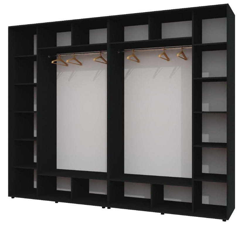 Корпус шкафа-купе Алекса ШК-02 280х60х220 см Венге магия Корпус шкафа-купе Алекса ШК-02 280х60х220 см Венге магия