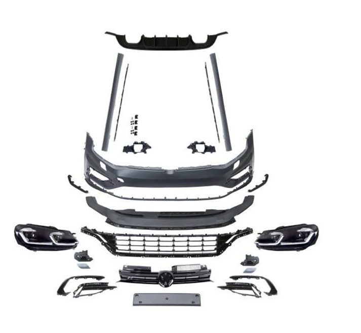 Комплект рестайлинга в Golf 7R 2021+ GT Tuning для Volkswagen Golf 6