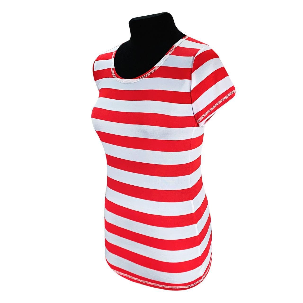 Блузка вискоза с рукавами полоска р.44-46 Коралловый (926) - фото 3 Блузка вискоза с рукавами полоска р.44-46 Коралловый (926) - фото 3