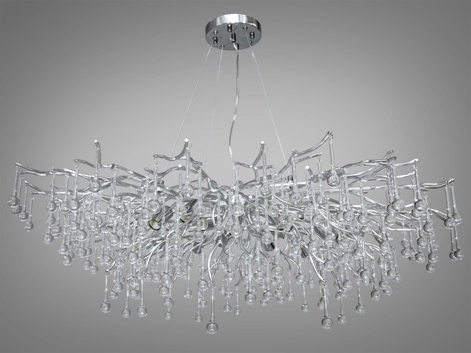 Люстра хрустальная подвесная 40 Вт Хром (607-1000CH) - фото 3 Люстра хрустальная подвесная 40 Вт Хром (607-1000CH) - фото 3