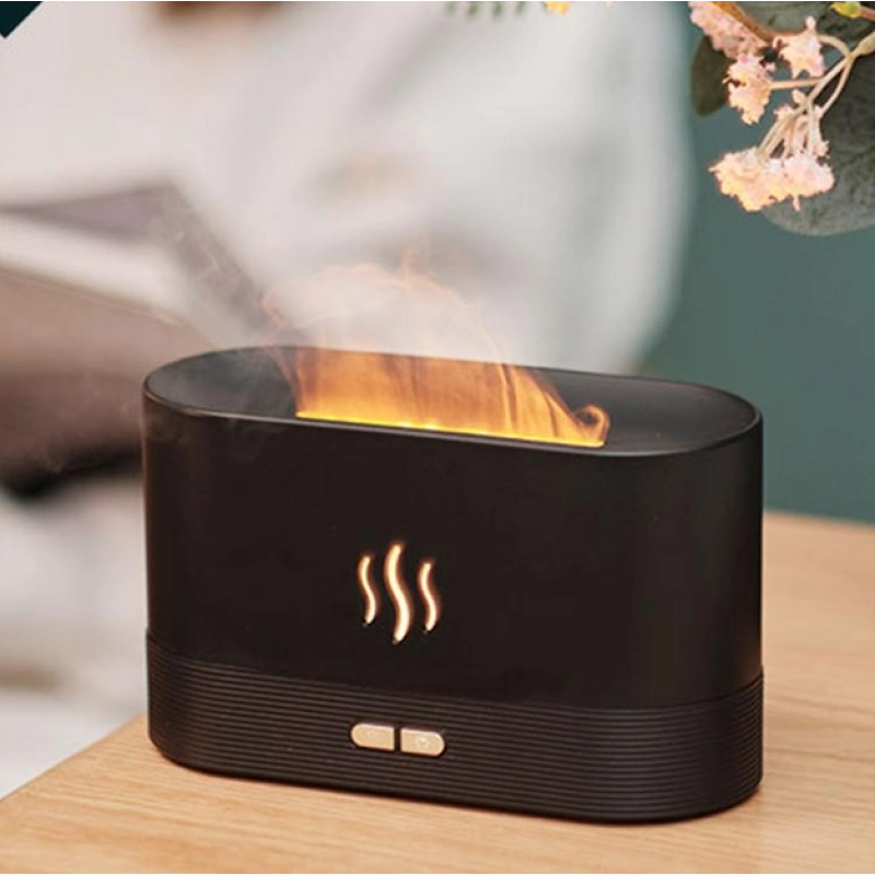 Увлажнитель воздуха с имитацией пламени Flame DQ701 с подсветкой USB Black - фото 9