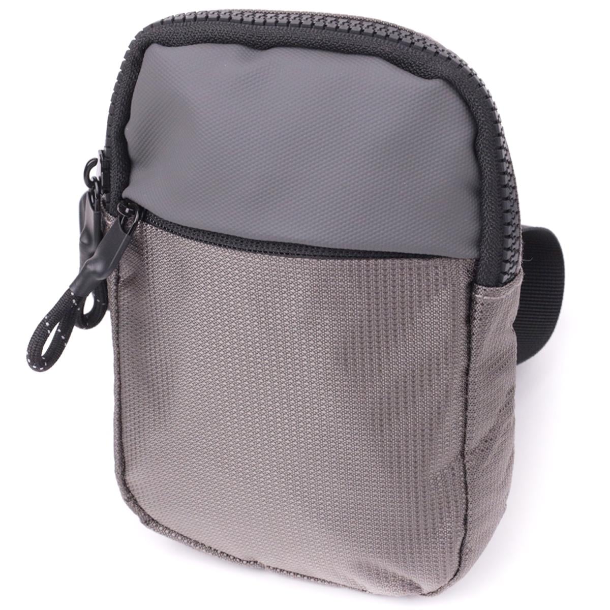 Сумка-слинг для путешествий Vintage Bag 22869 из текстиля Серый